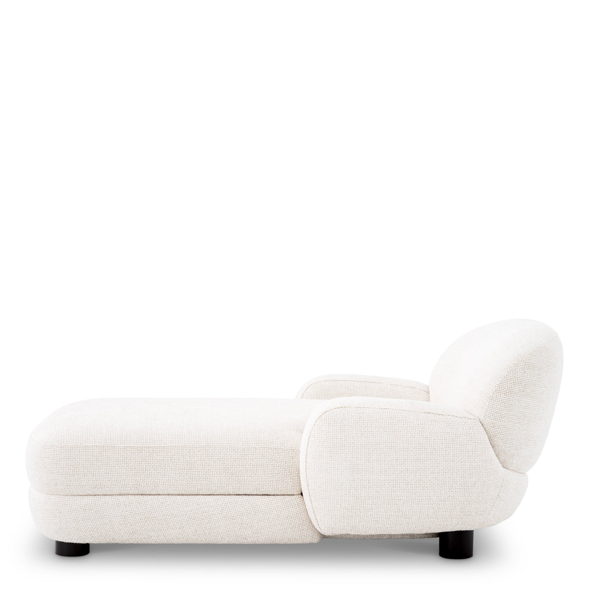 Eichholtz Living Chaise Longue Udine Lyssa off-white | black feet House of Isabella UK