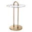 Eichholtz Living Side Table Zappa Brushed brass finish | marble top House of Isabella UK