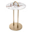 Eichholtz Living Side Table Zappa Brushed brass finish | marble top House of Isabella UK