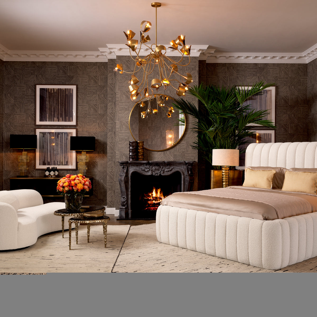 Eichholtz Sleeping Bed Frame Sycamore House of Isabella UK