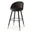 Eichholtz Dining Roche Dark Grey Velvet Bar Stool Cooper set of 2 House of Isabella UK