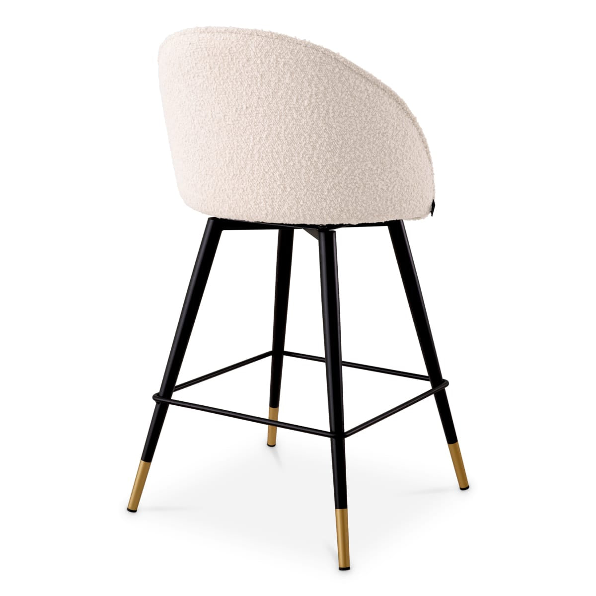 Eichholtz Dining Boucle Cream Counter Stool Cooper set of 2 House of Isabella UK
