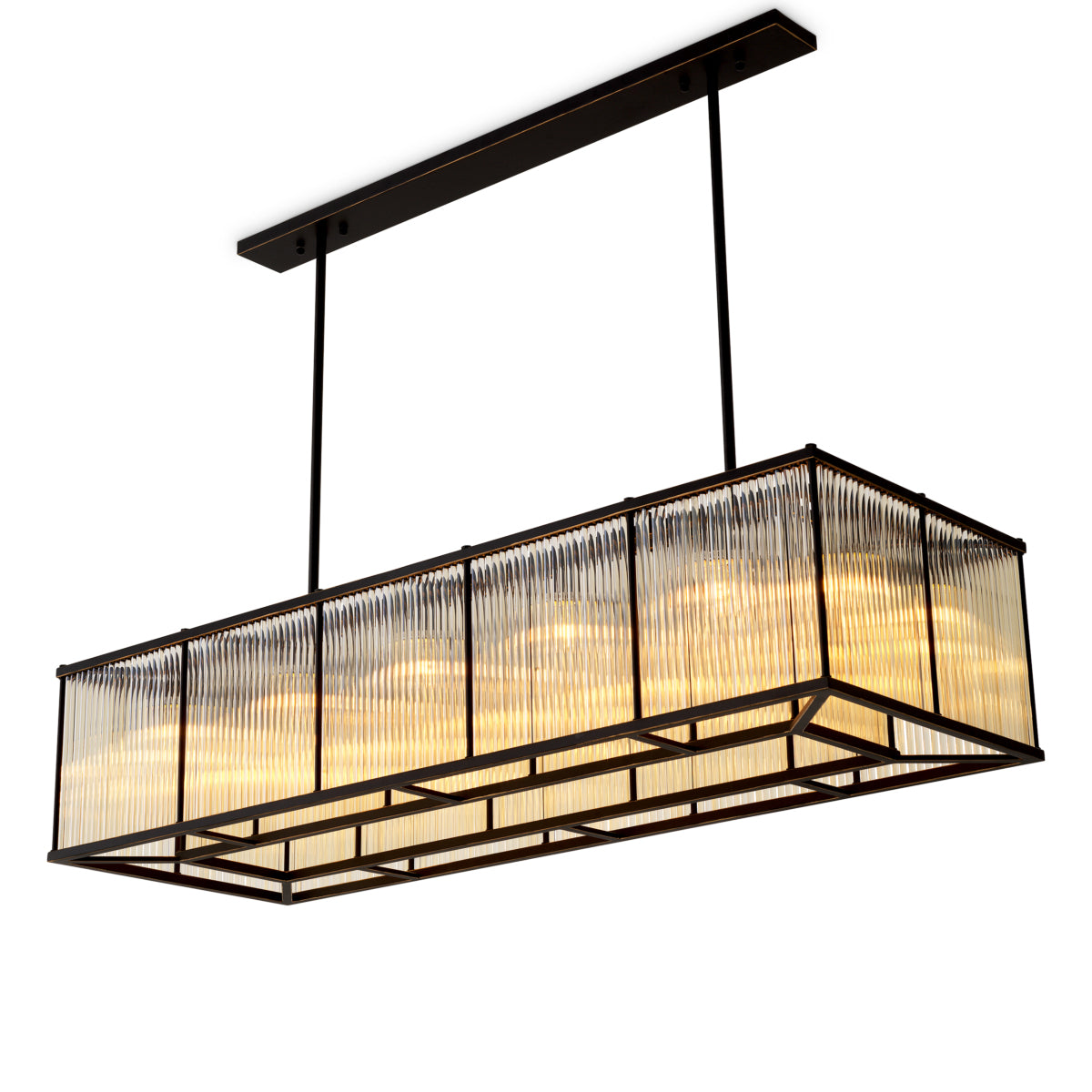 Eichholtz Lighting Chandelier Bernardi Rectangular House of Isabella UK