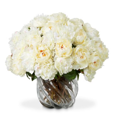 Bouquet of Peonies real touch 48 pcs/2 varieties