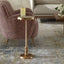 Octavia Antique Brass Side Table