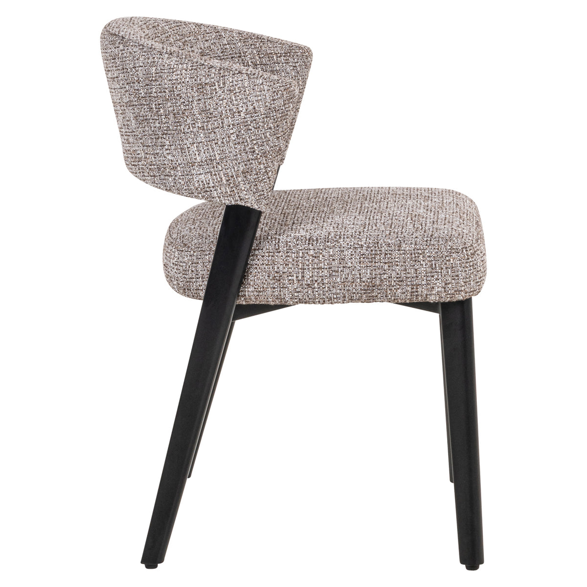 Dining chair Zeno earth tweed