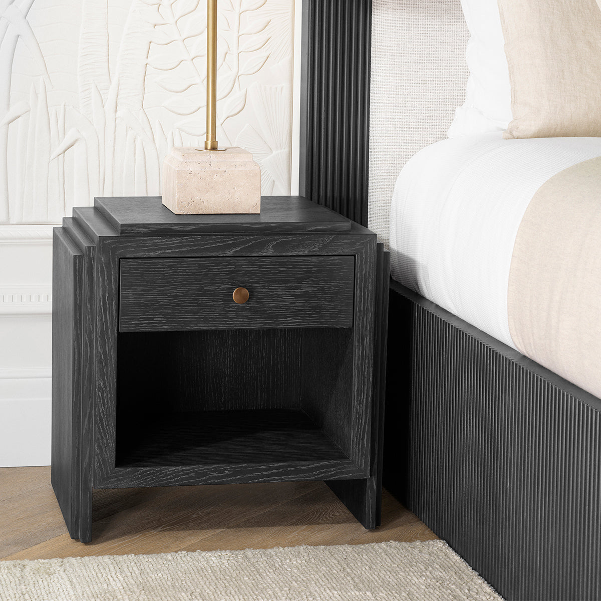 Eichholtz Sleeping Nightstand ArtDeco House of Isabella UK