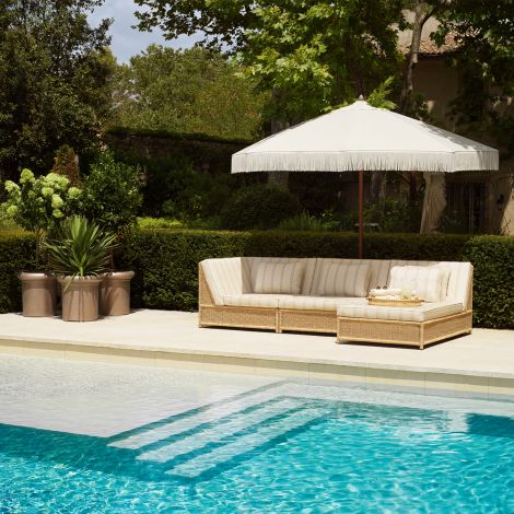 Outdoor Modular Chair Hampton corner