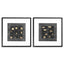 Print Black Squares by Michael Willett set of 2