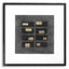 Print Black Squares by Michael Willett set of 2