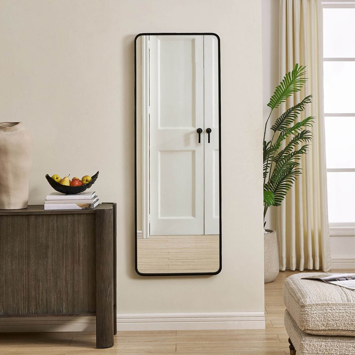 Toby Full Length Mirror in Black
