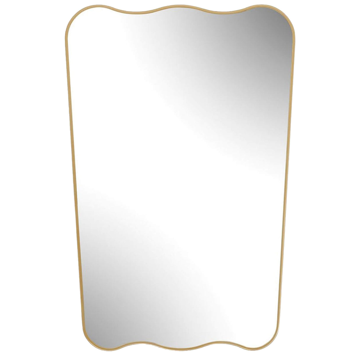 Olivia Scalloped Mirror in Gold