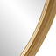 Textured Round Mirror in Gold