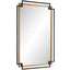 Deco Mirror in Bronze and Gold