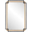 Deco Mirror in Bronze and Gold