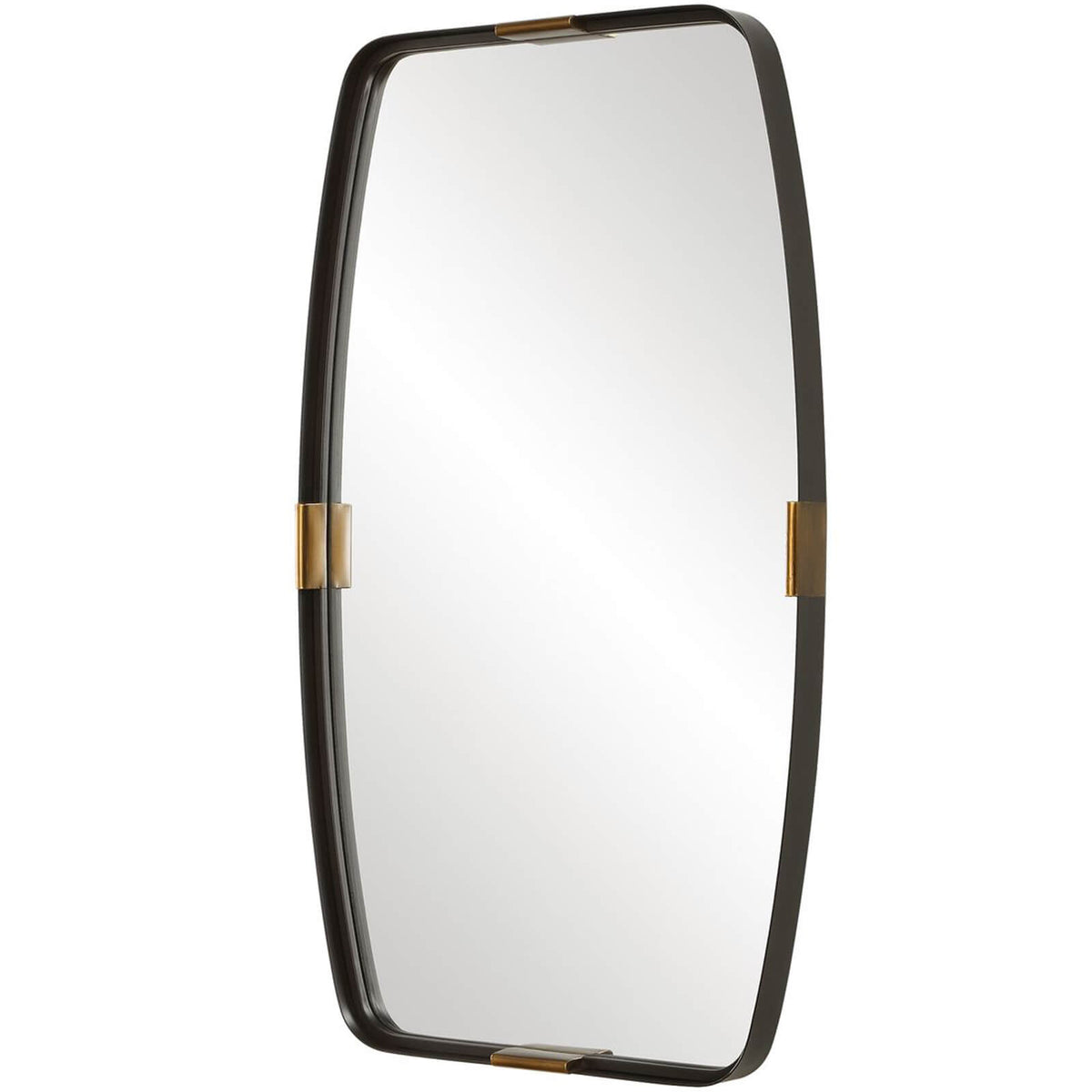 Draken Mirror in Dark Bronze and Gold