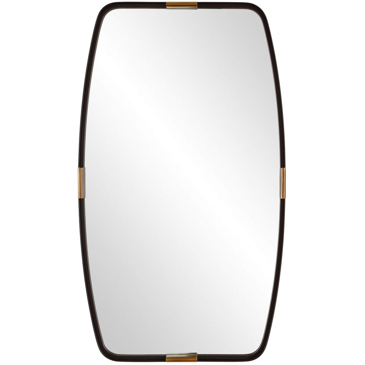 Draken Mirror in Dark Bronze and Gold