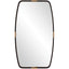 Draken Mirror in Dark Bronze and Gold