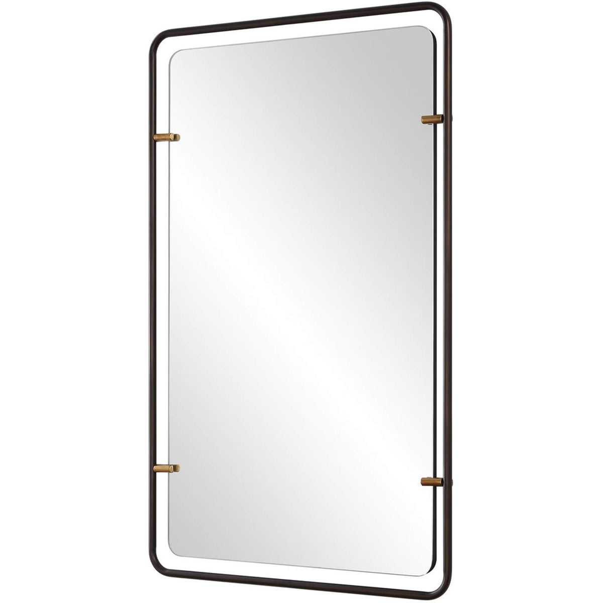 Triton Mirror in Aged Bronze