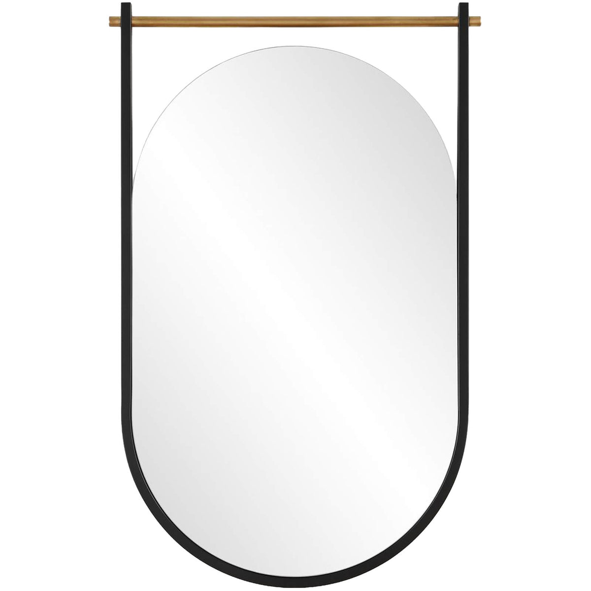 Delmar Mirror in Black and Gold