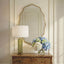Capri Scalloped Oval Mirror in Gold