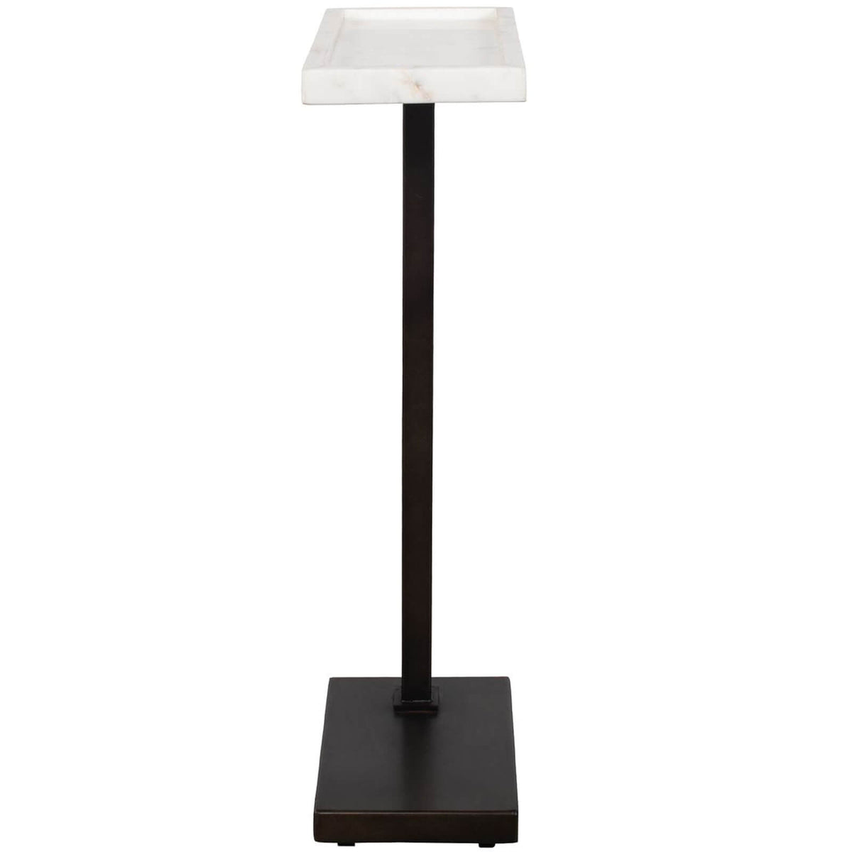 Morgan Side Table in White Marble