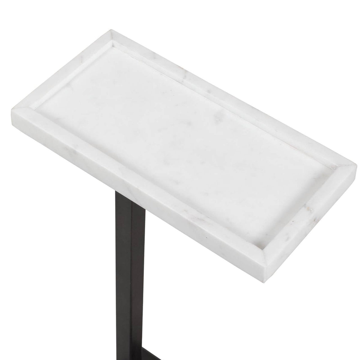 Morgan Side Table in White Marble