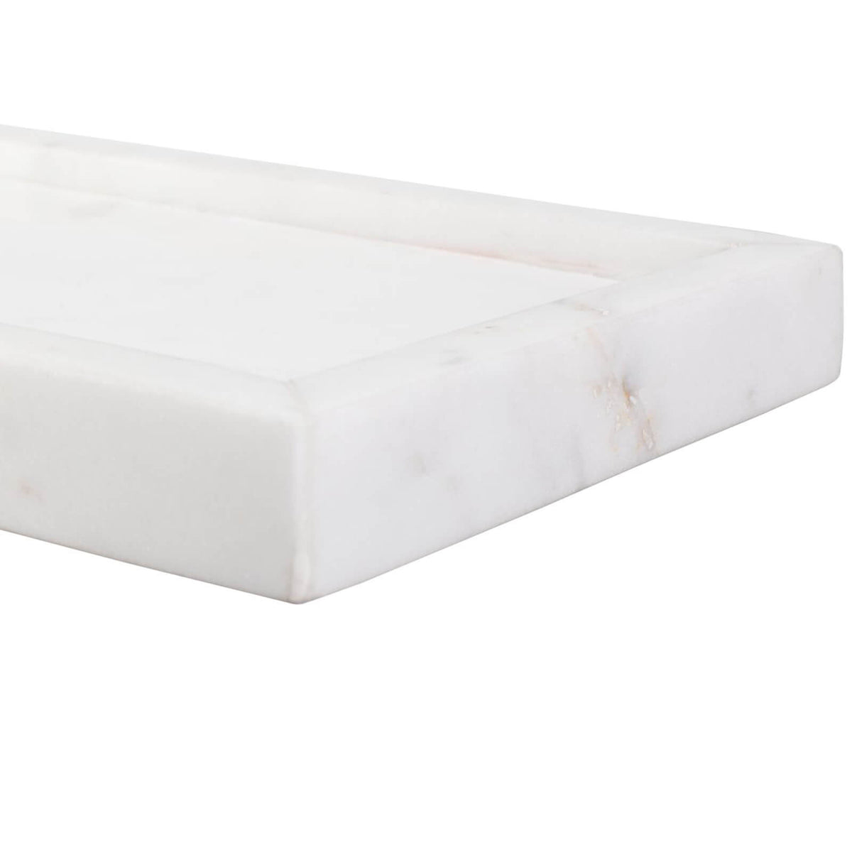 Morgan Side Table in White Marble