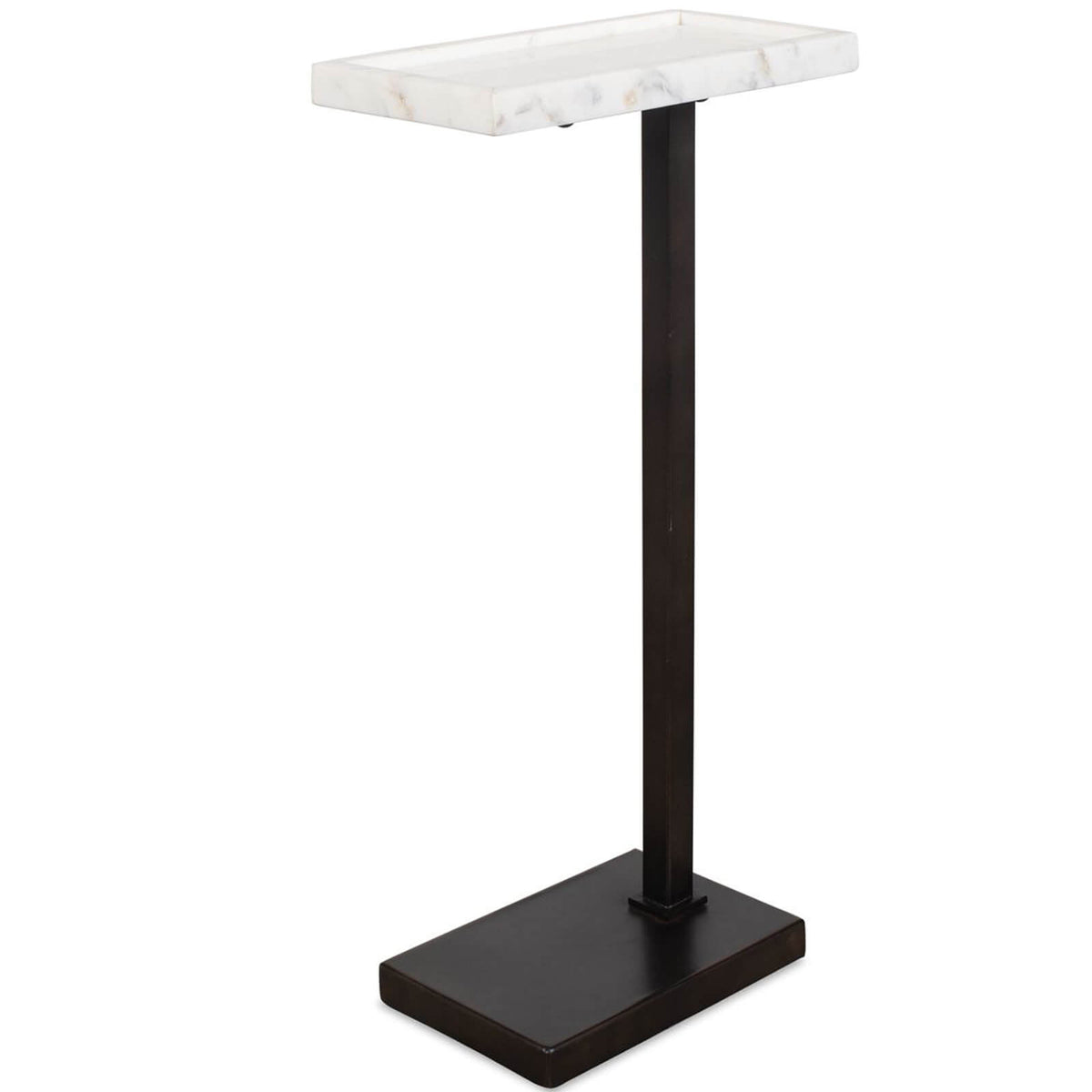 Morgan Side Table in White Marble