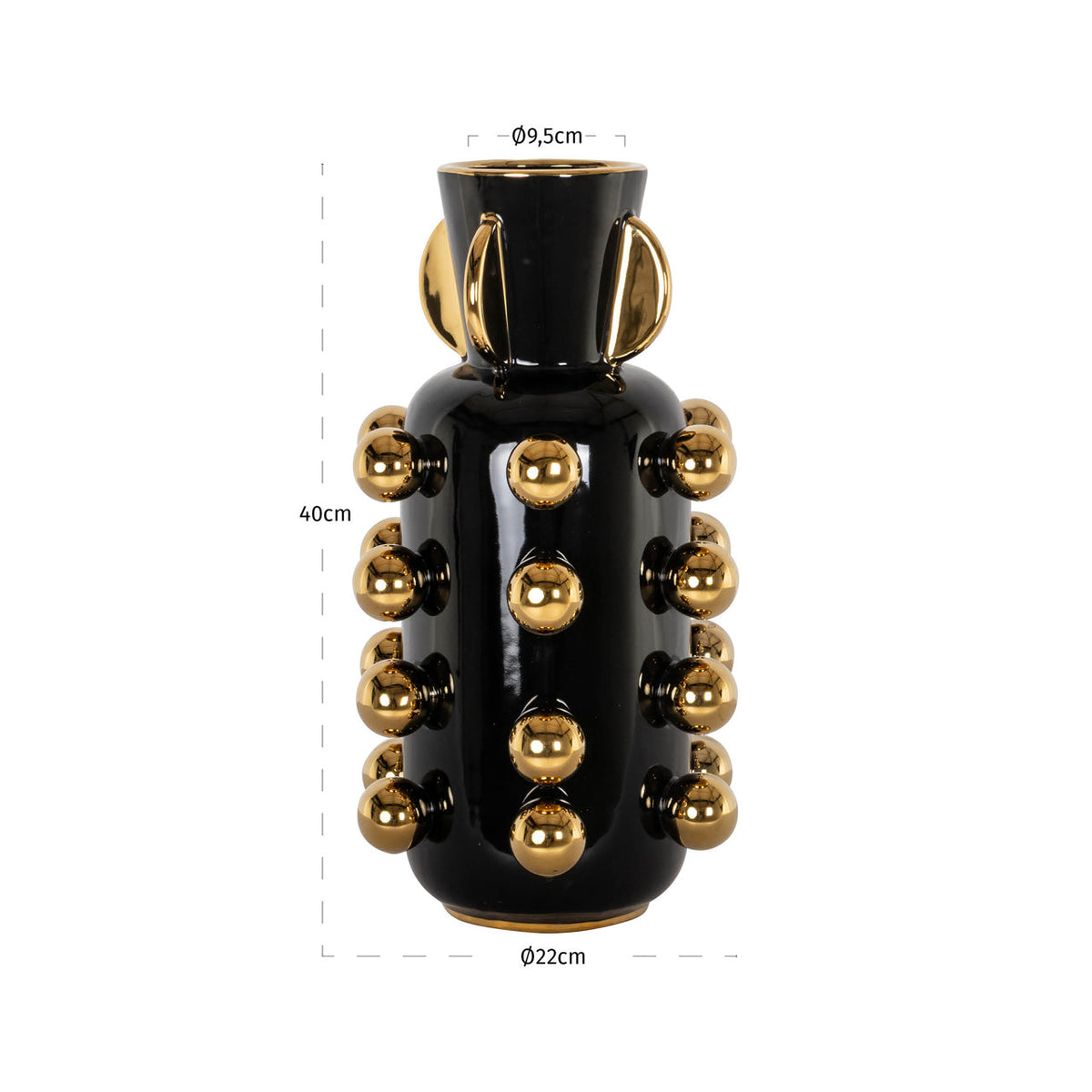 Vase Zalia black large