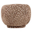 Lounge chair Negreslo brown labyrinth swivel