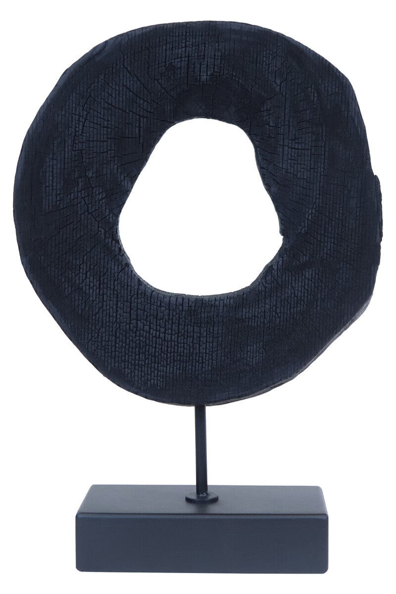 Hamilton Interiors Accessories Fidel Small Rustic Mango Wood Sculpture On Stand House of Isabella UK