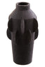 Sidra Large Black Textured Vase