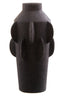 Sidra Large Black Textured Vase