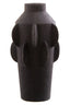 Sidra Large Black Textured Vase