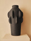 Sidra Large Black Textured Vase