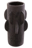 Sidra Small Black Textured Vase