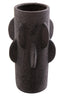 Sidra Small Black Textured Vase