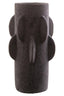 Sidra Small Black Textured Vase