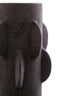 Sidra Small Black Textured Vase