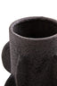 Sidra Small Black Textured Vase