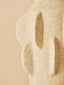 Sidra Large Cream Textured Vase