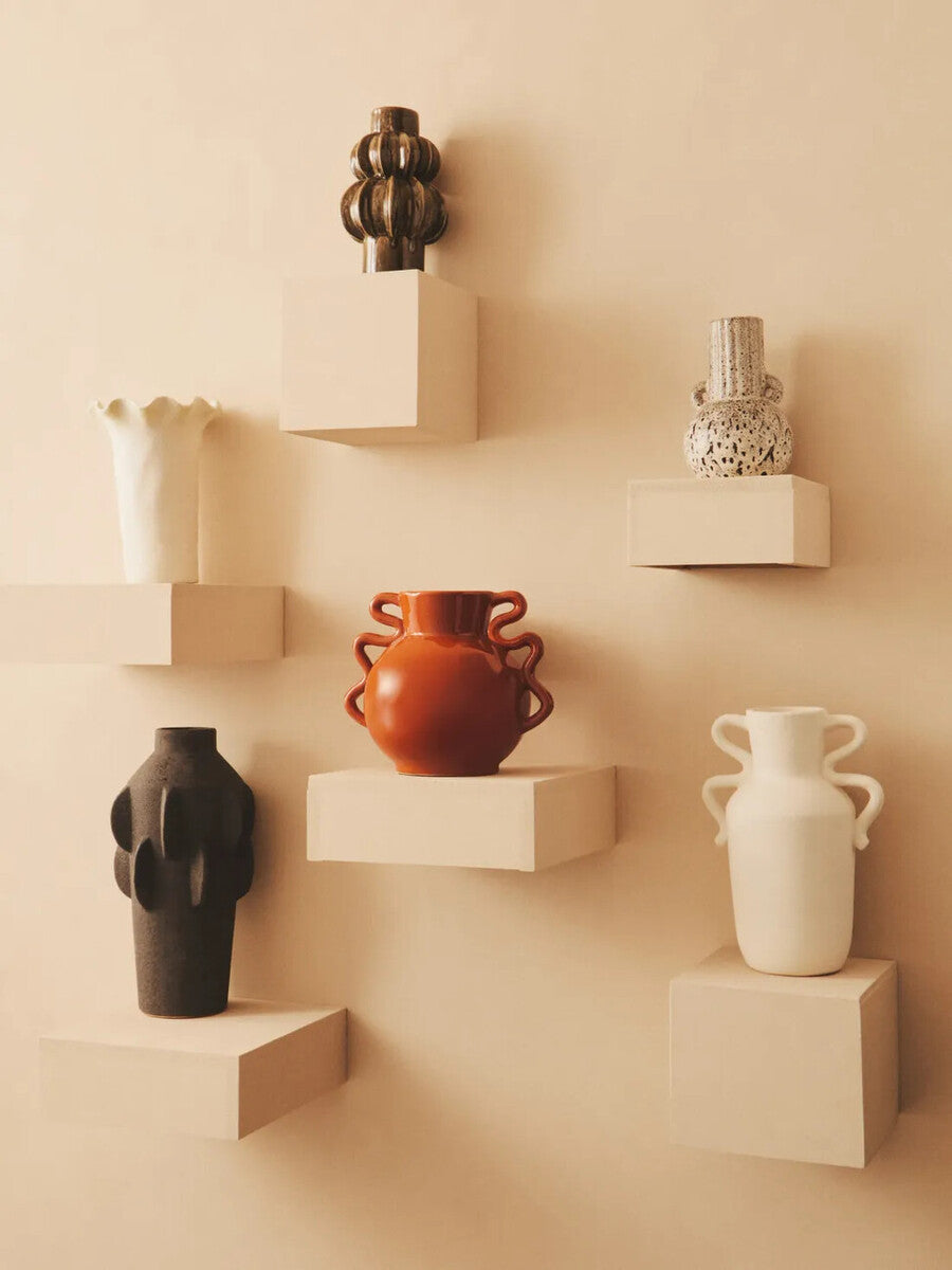 Kondo Brown Stoneware Bubble Vase