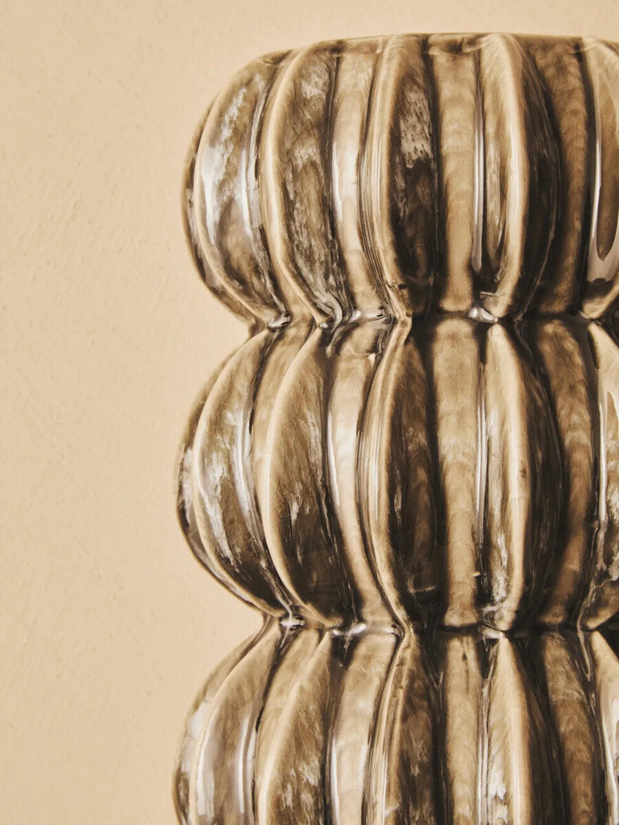 Kondo Grey Stoneware Bubble Vase