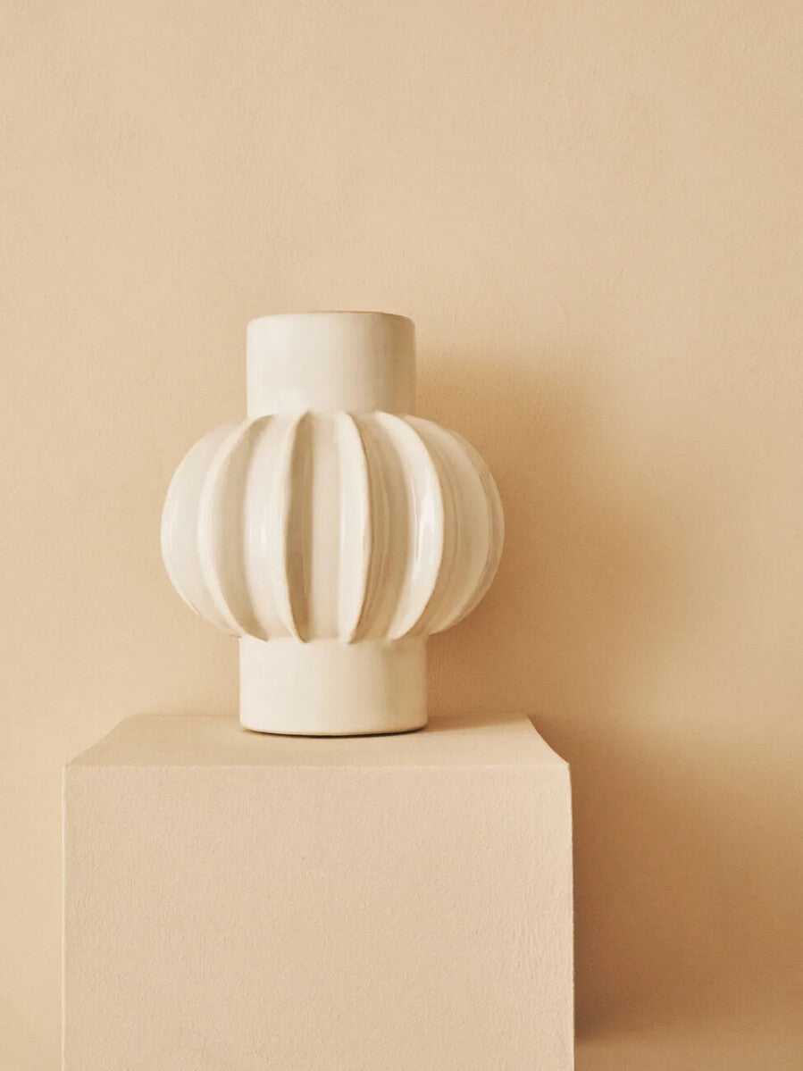 Kondo Cream Stoneware Bubble Vase