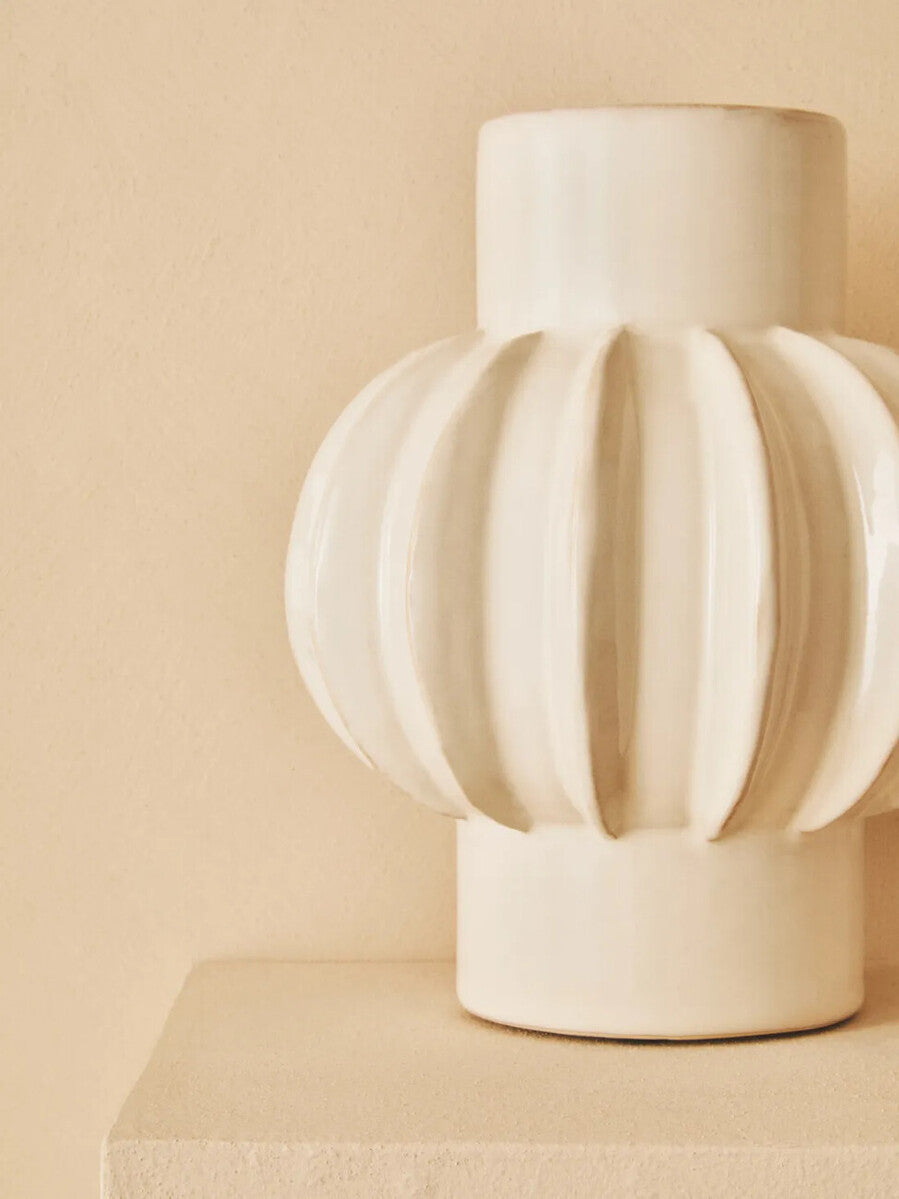 Kondo Cream Stoneware Bubble Vase