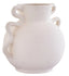 Sonata Small White Vase with Abstract Handles