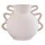 Sonata Small White Vase with Abstract Handles
