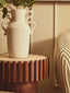 Sonata Small White Vase with Abstract Handles