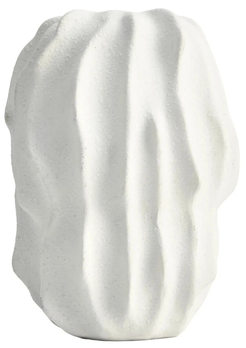 Broc Small White Textured Vase